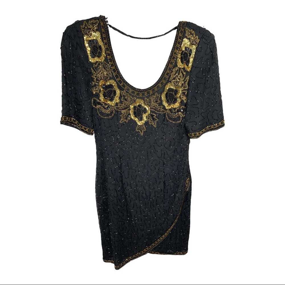 Vintage Daval Designs by Samir Suri Sequin/Beaded Dress